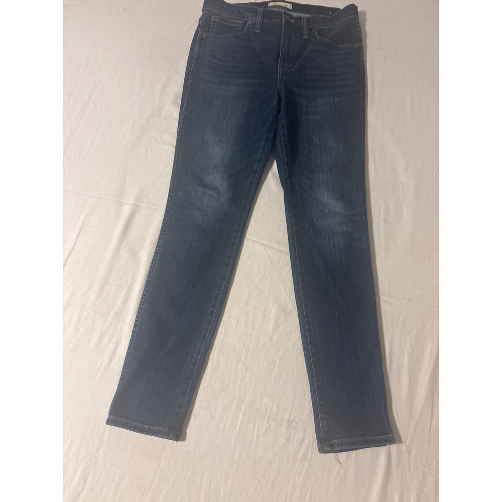 Madewell Skinny Jeans Womens 31 Dark Wash High Rise Stretch Denim Excellent